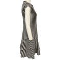 Load image into Gallery viewer, Akris Punto Beige / Black Striped Cap Sleeve Dress