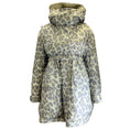 Load image into Gallery viewer, Sacai Green Leopard Printed Hooded Puffer Coat
