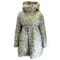 Load image into Gallery viewer, Sacai Green Leopard Printed Hooded Puffer Coat
