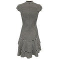 Load image into Gallery viewer, Akris Punto Beige / Black Striped Cap Sleeve Dress