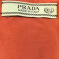 Load image into Gallery viewer, Prada Navy Blue / Burnt Orange Beaded Sleeveless Wool Flared Cocktail Dress