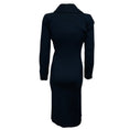 Load image into Gallery viewer, Chloe Abyss Blue Double Breasted Wool and Cashmere Coat with Wool Knit Sleeves