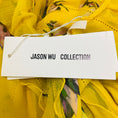Load image into Gallery viewer, Jason Wu Collection Dark Sunflower Crinkle Chiffon Floral Midi Dress