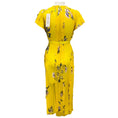 Load image into Gallery viewer, Jason Wu Collection Dark Sunflower Crinkle Chiffon Floral Midi Dress