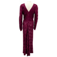 Load image into Gallery viewer, Saloni Dark Berry Checkerboard Jacquard Marta-B Dress