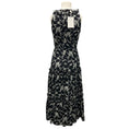 Load image into Gallery viewer, Co Black / Ivory Fall Winter 2018 Sleeveless Ruffled Neckline Dress