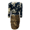 Load image into Gallery viewer, Dolce & Gabbana Black Multi Floral and Leopard Print Silk Mini Dress