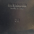 Load image into Gallery viewer, Jil Sander Black Pointed Toe Leather Loafers with Silver Metal Detail