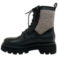 Load image into Gallery viewer, Voile Blanche Black Leather / Taupe Tweed Cleo Boots