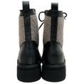 Load image into Gallery viewer, Voile Blanche Black Leather / Taupe Tweed Cleo Boots