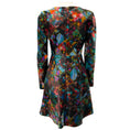 Load image into Gallery viewer, Erdem Multi Printed Long Sleeved Satin Dress
