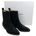 Load image into Gallery viewer, Isabel Marant Faded Black Suede Delena Boots