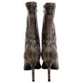 Load image into Gallery viewer, Stella McCartney Coffee Iconic Snake Print Ankle Boots