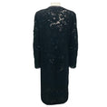 Load image into Gallery viewer, Oscar de la Renta Black Sequin Embellished Crochet Knit Coat