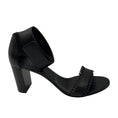 Load image into Gallery viewer, Chloe Black Scalloped Leather Ankle Strap Sandals