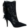 Load image into Gallery viewer, Alexander McQueen Black Lace Heron Boots