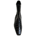 Load image into Gallery viewer, Toteme Dark Brown Croc Embossed Ankle Boots