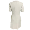 Load image into Gallery viewer, Barbara Bui Grey Crepe Midi Dress with Chain Jewel Neckline
