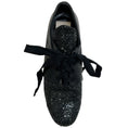 Load image into Gallery viewer, Inscrire by Devrandecic Black Glitter Lace Up Shoes