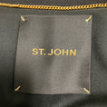 Load image into Gallery viewer, St. John Black Double Breasted Mid Length Coat