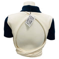 Load image into Gallery viewer, Loewe Navy / Ecru Open Back Polo Jumper
