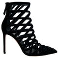 Load image into Gallery viewer, Aquazzura Black Velvet Romance 105 Booties