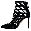 Load image into Gallery viewer, Aquazzura Black Velvet Romance 105 Booties
