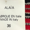 Load image into Gallery viewer, Alaia Black / White / Red Jacquard Knit Cardigan Sweater