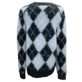 Load image into Gallery viewer, Michael Kors Collection Light Blue / Navy Blue Knit Cardigan Sweater