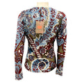 Load image into Gallery viewer, Etro Pale Blue Multi 2024 Tulle Jacquard Velvet Top