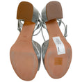 Load image into Gallery viewer, Laurence Dacade Silver Laminated Leather Jenna Platform Sandals