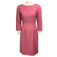 Load image into Gallery viewer, Moschino Cheap and Chic Rose Pink Three Quarter Sleeved Wool Midi Dress