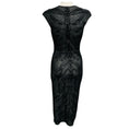 Load image into Gallery viewer, Alexander McQueen Black Fitted Knit Midi Dress