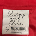 Load image into Gallery viewer, Moschino Cheap and Chic Red Wool Pencil Skirt with Gold Heart Zipper