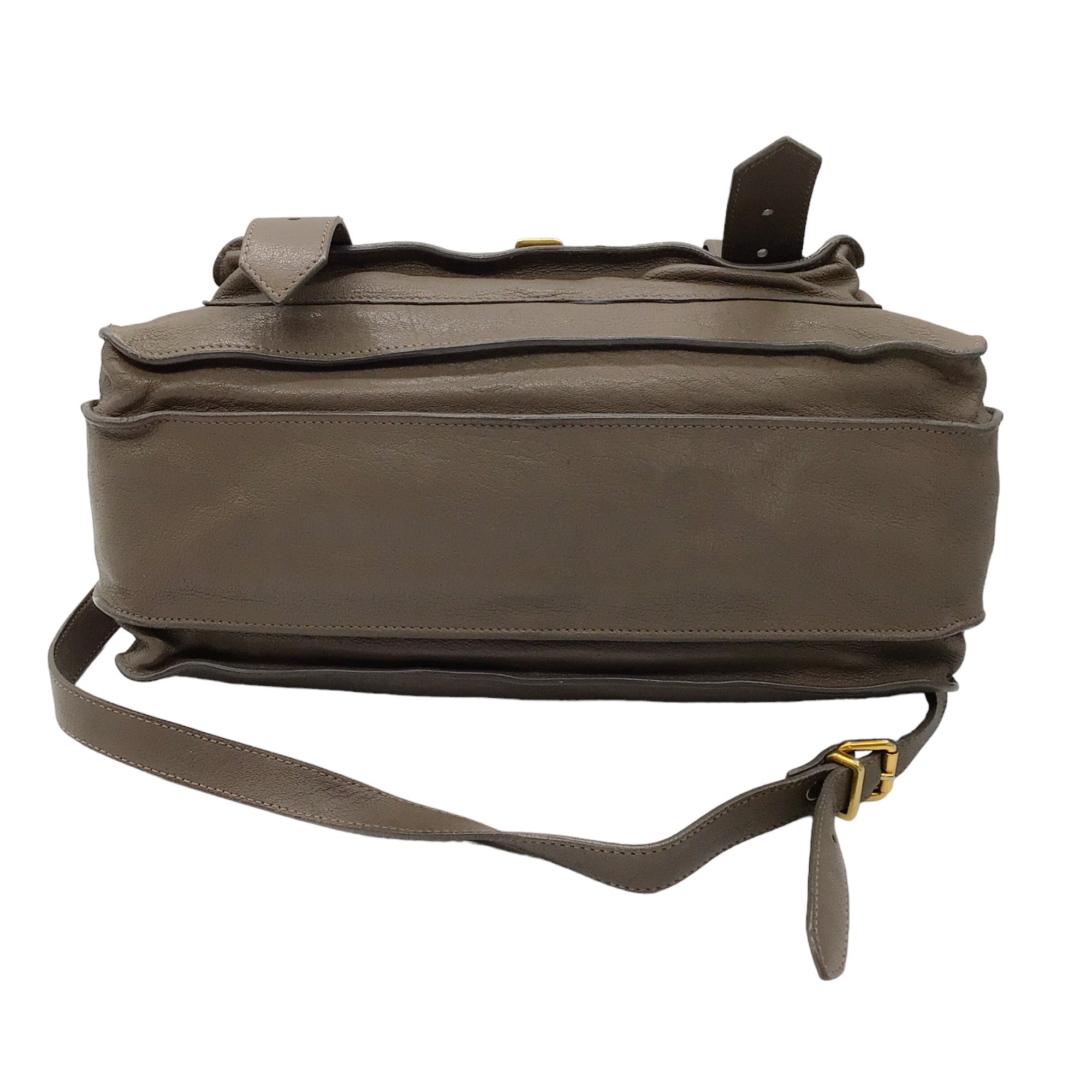 Proenza Schouler Taupe PS1 Leather Shoulder Bag
