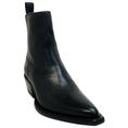 Load image into Gallery viewer, Golden Goose Deluxe Brand Black Leather Debbie Western Ankle Boots
