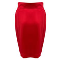 Load image into Gallery viewer, Moschino Cheap and Chic Red Wool Pencil Skirt with Gold Heart Zipper