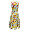 Load image into Gallery viewer, Sara Roka Light Blue Multi Teagan Floral Sleeveless Cotton Midi Dress