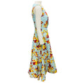 Load image into Gallery viewer, Sara Roka Light Blue Multi Teagan Floral Sleeveless Cotton Midi Dress