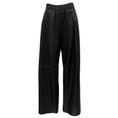 Load image into Gallery viewer, A.L.C. Black Wide Leg Lamb Leather Jones Pant