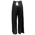Load image into Gallery viewer, A.L.C. Black Wide Leg Lamb Leather Jones Pant