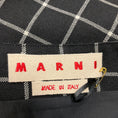 Load image into Gallery viewer, Marni Black / White 2023 Checked Wool Midi Skirt