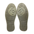 Load image into Gallery viewer, Chanel Gold Metallic 2023 CC Logo Calfskin Leather Low Top Sneakers