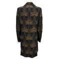 Load image into Gallery viewer, Akris Black / Brown / Gold Metallic Jacquard Coat