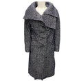 Load image into Gallery viewer, Jil Sander Navy Blue / White Tweed Coat