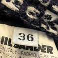 Load image into Gallery viewer, Jil Sander Navy Blue / White Tweed Coat