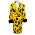 Load image into Gallery viewer, Libertine Yellow Snuff Bottles Smoking Jacket with Fur and Crystals