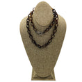 Load image into Gallery viewer, Loree Rodkin Brown Tortoiseshell Resin Chain Necklace with Pave Diamonds