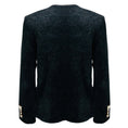 Load image into Gallery viewer, Sonia Rykiel Black Shimmer Knit Cardigan Sweater with Crystal Buttons