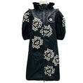 Load image into Gallery viewer, Moncler x Simone Rocha Black / White Floral Applique Primrose Coat